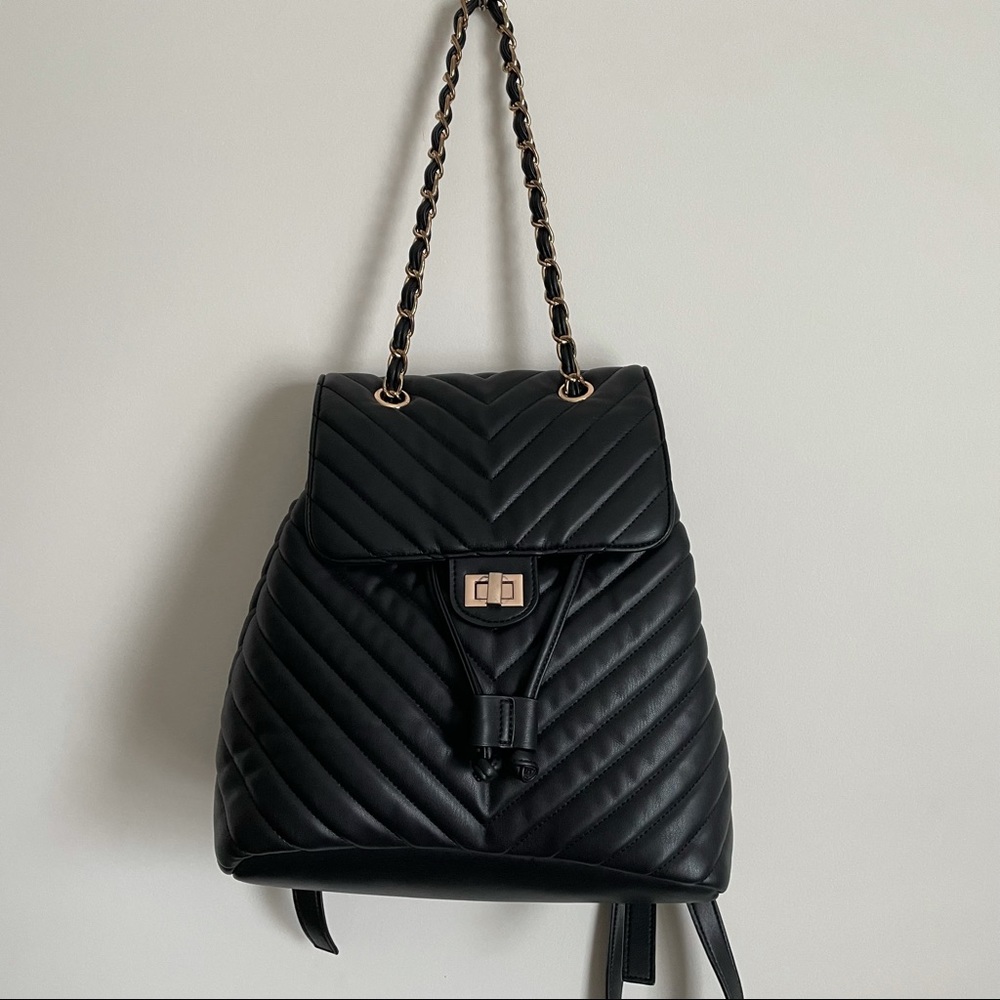 Faux Leather Backpack